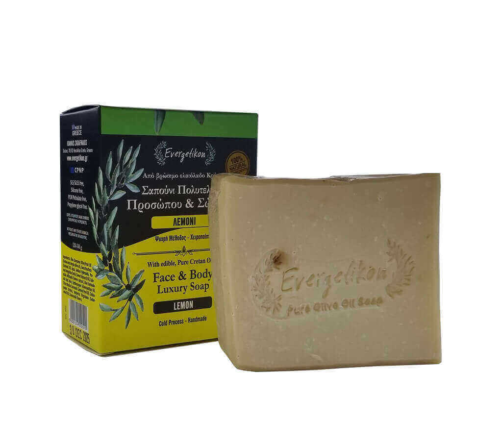 Zeepbar olijfzeep & citroen - Evergetikon