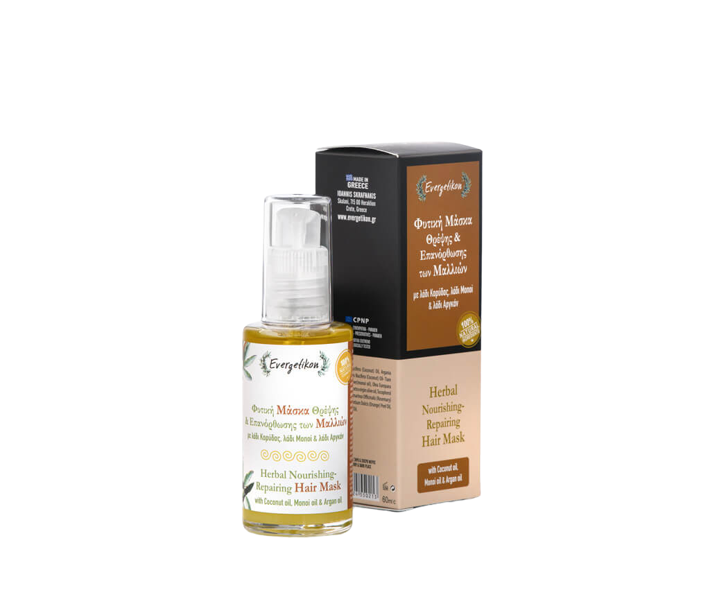 Natuurlijk haarmasker met argan- & kokosolie - Evergetikon